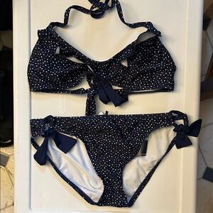 Splendid Navy Polka Dot Bikini